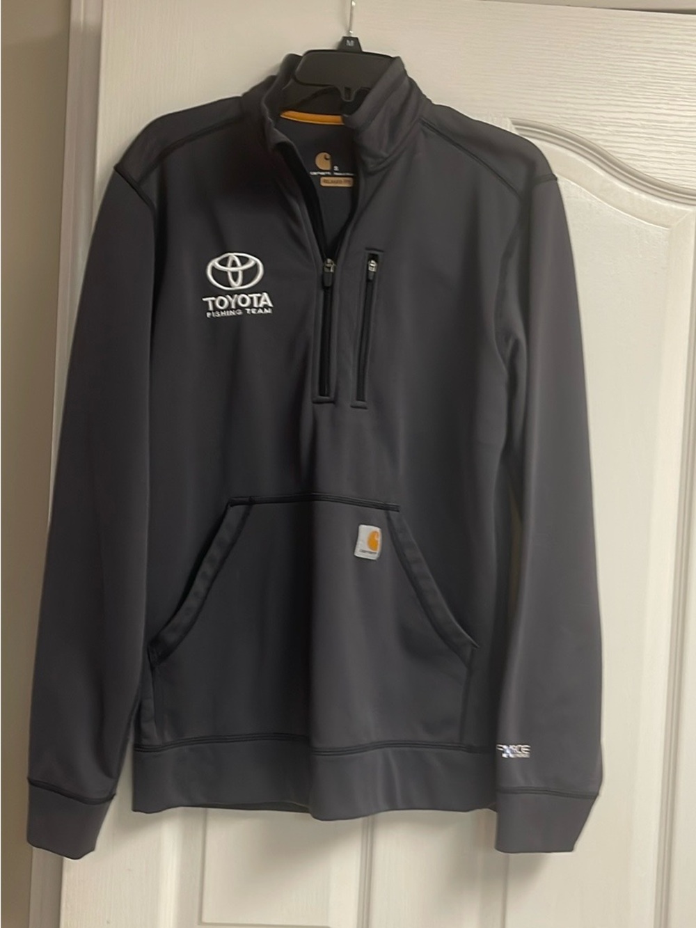 Carhartt Black Toyota Embroidered Quarter-Zip Pullover